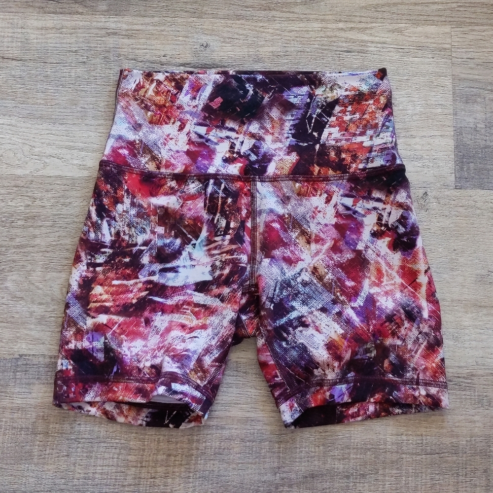 Lululemon HR Wunder Train 6" Shorts Urbantricity Multi UBYM Size 4